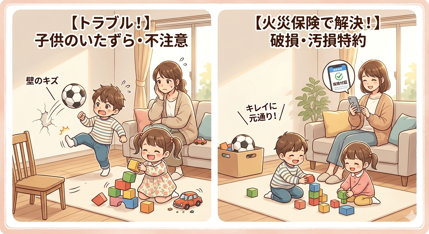 子育て世帯は特に必見！「子供が家を壊した」時に自腹を切る前に確認すべきこと